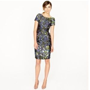 J. Crew Gardenshade Lillian Watercolor sleeveless Pencil Dress